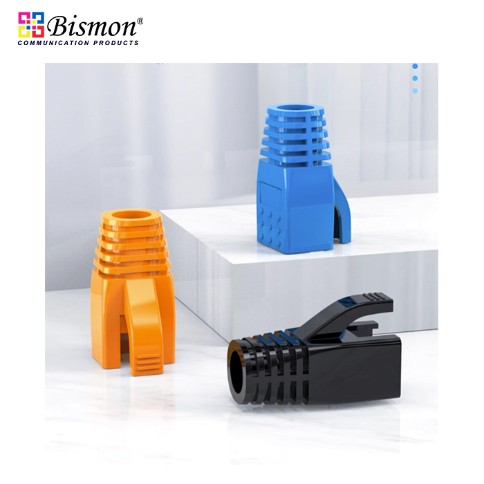 Modular Boot RJ45 Plug OD:8.5mm, Blue color for Cat6A, Cat7